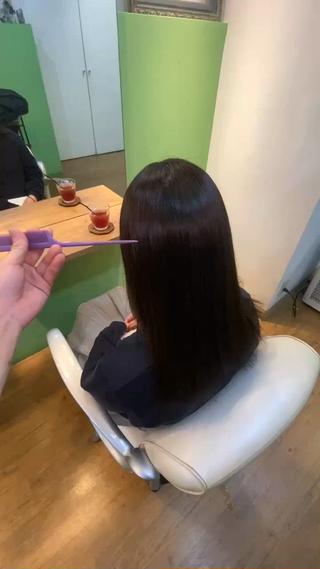 セミロング パーマ ヘアアレンジ メンズ特化 エシカル　松原大将のヘアスタイル