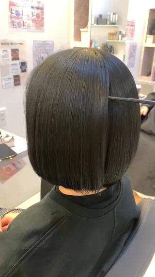 ショート 髪質改善&縮毛矯正 池本　有宏のヘアスタイル