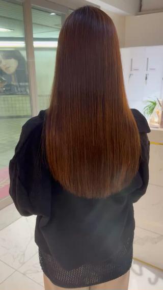 ロング 髪質改善&縮毛矯正 池本 有宏のヘアスタイル