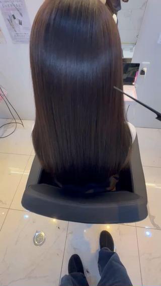 ロング 髪質改善&縮毛矯正 池本 有宏のヘアスタイル