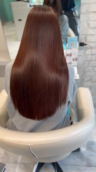 ロング 髪質改善&縮毛矯正 池本 有宏のヘアスタイル