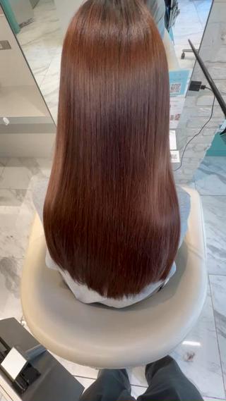 ロング 髪質改善&縮毛矯正 池本 有宏のヘアスタイル