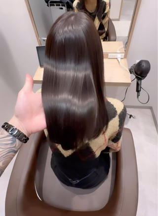 セミロング SALOWIN 栄３丁目店所属・福田 修平💎 髪質改善/美髪矯正のヘアスタイル