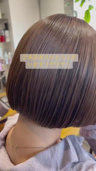ショート 縮毛矯正 松崎祥のヘアスタイル