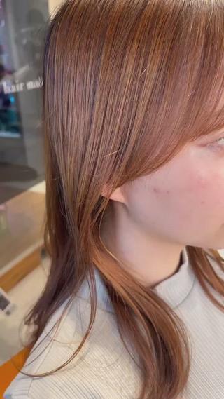 ロング 縮毛矯正 松崎祥のヘアスタイル
