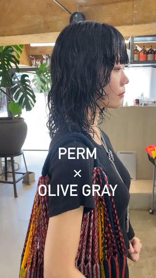 ミディアム カラー パーマ GATTACA所属・KEI gattacaのヘアスタイル