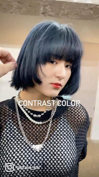 ミディアム カラー GATTACA所属・KEI gattacaのヘアスタイル