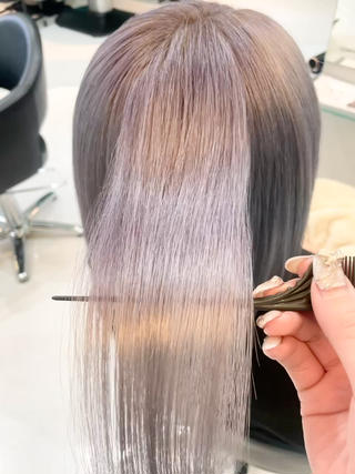 ミディアム カラー Natsuki🤍 透明感×艶カラー🫧のヘアスタイル