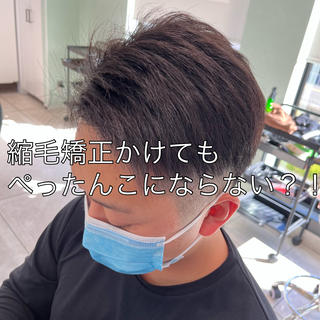 ショート パーマ メンズ 🥇メンズ特化 伊東輝のヘアスタイル