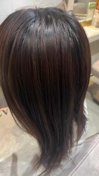 就活の為暗染めで 