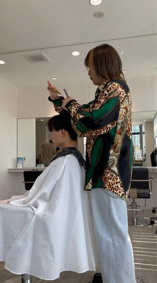 ショート カラー パーマ メンズ Ash 八王子店 パーマ特化‪‪ユージのヘアスタイル