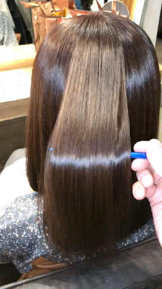 セミロング カラー パーマ ヘアアレンジ 野口 秀人 🦋髪質改善🫧のヘアスタイル