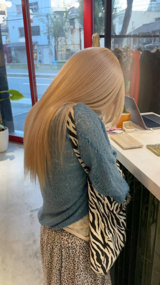 ロング カラー 🧡色落ちまで2度綺 麗なカラー🧡ヨシキのヘアスタイル