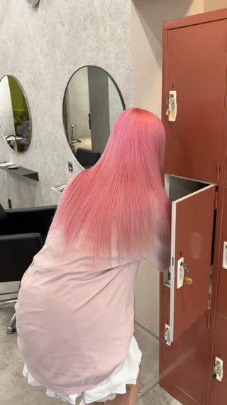 ロング カラー 色落ちまで2度綺麗な ハイトーン⭐️ヨシキのヘアスタイル