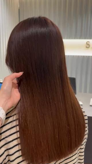 セミロング カラー パーマ ヘアアレンジ 押切 響 のヘアスタイル
