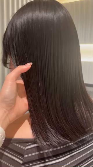 ミディアム カラー パーマ ヘアアレンジ 押切 響 のヘアスタイル