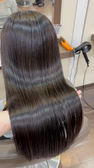 ロング カラー ボブ/暖色カラー コウボヒカルのヘアスタイル