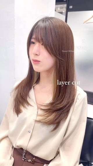 ロング カラー ヘアアレンジ DX SHARE SALON 原宿店所属・レイヤーカット/ 田中 しょうのヘアスタイル