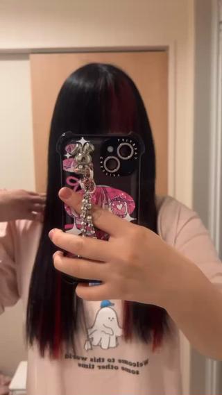 ロング 【シールエクステ/透 明感カラー】さくらのヘアスタイル