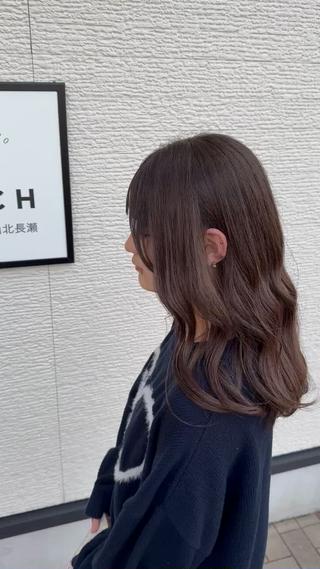 セミロング 🔅透明感カラー切田 はじめ🔆のヘアスタイル