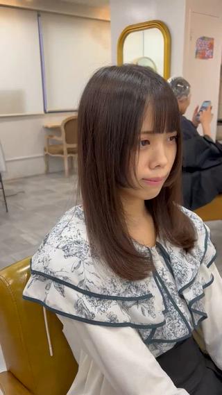 セミロング SHIAN立川 及川望のヘアスタイル