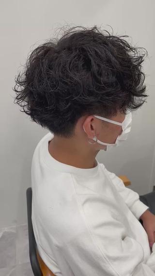 ショート パーマ メンズ SHIAN立川 及川望のヘアスタイル