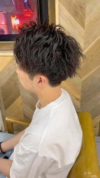 ショート パーマ メンズ SHIAN立川 及川望のヘアスタイル