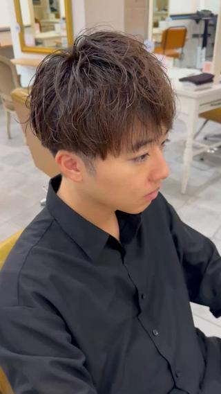 ショート パーマ メンズ SHIAN立川 及川望のヘアスタイル