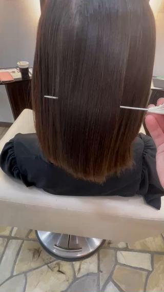 ミディアム 奈良/生駒/髪質改善 FEEL/マコのヘアスタイル