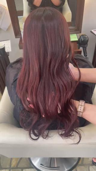 セミロング カラー タツミ マコトのヘアスタイル