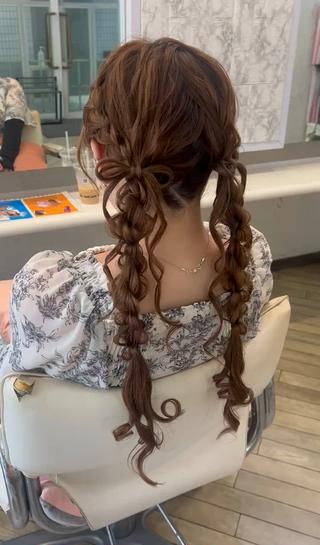 ロング ヘアアレンジ konomi⛓🩶 カラー/ヘアアレンジのヘアスタイル