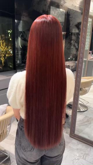 ロング カラー 🥇KEN /レイヤー/艶カラーのヘアスタイル