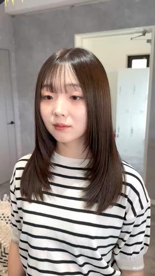 ミディアム 💎髪質改善/透明感 カラー💎後藤陸のヘアスタイル