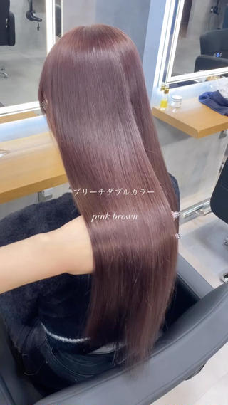 ロング カラー 淡色/ワンホンヘア 🤍MINORIのヘアスタイル