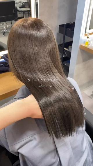 ロング カラー 淡色/ワンホンヘア 🤍MINORIのヘアスタイル