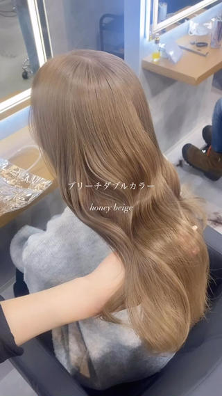 ロング カラー 淡色/ワンホンヘア 🤍MINORIのヘアスタイル
