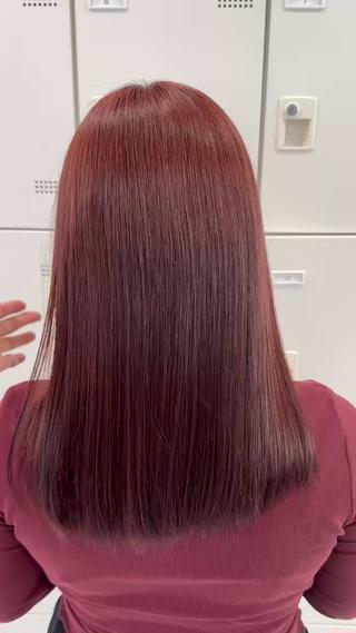 カラー 🍒renka🍒 ボブ/ショート/暖色のヘアスタイル