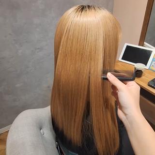 ロング 艶髪縮毛矯正🪽💫 安田彩愛のヘアスタイル