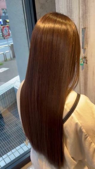 ロング 縮毛矯正✨️レイヤー クボタリョウのヘアスタイル