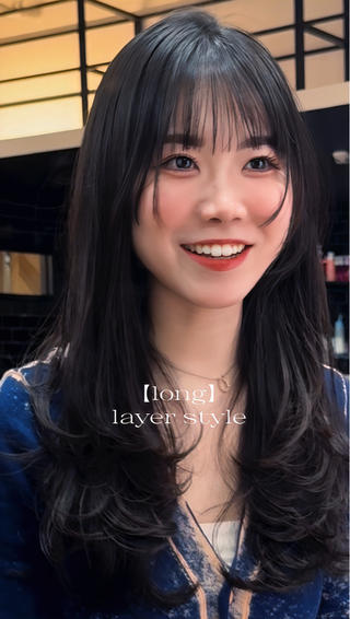 ロング カラー Pocket仙台 💚モエリのヘアスタイル