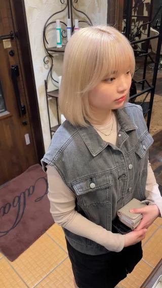 セミロング カラー ヘアアレンジ 小野寺祐希人 Calbariのヘアスタイル
