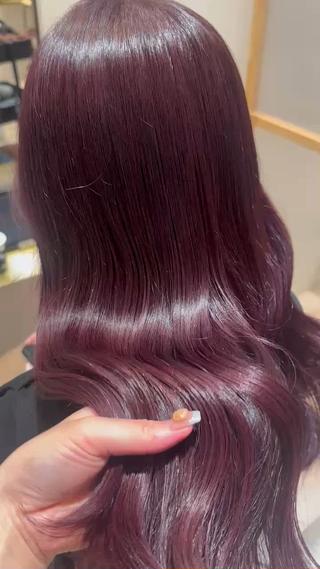 セミロング 中村 友莉夏のヘアスタイル