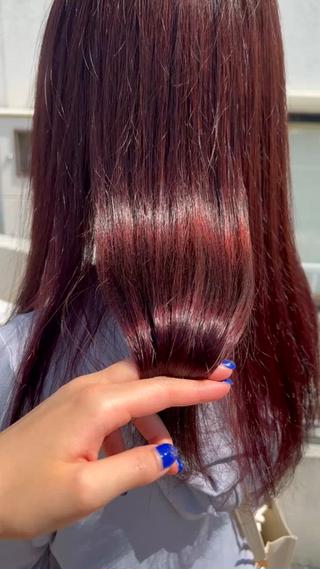 ロング カラー 前田 香恋のヘアスタイル