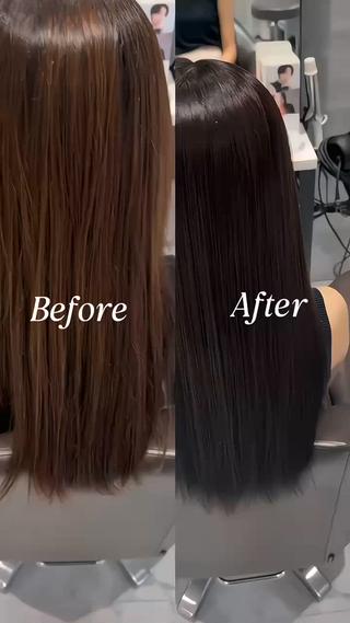 ロング カラー 馬渡 真輝のヘアスタイル