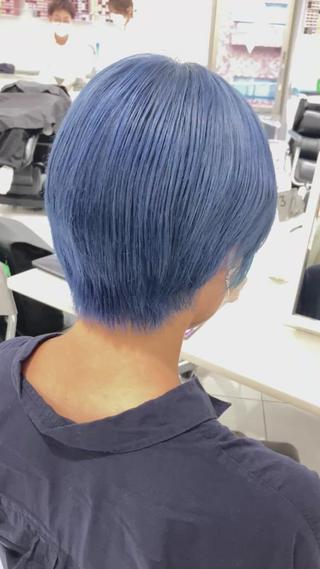 ショート カラー ヘアアレンジ 🧶ブリーチカラー TERU🧶のヘアスタイル