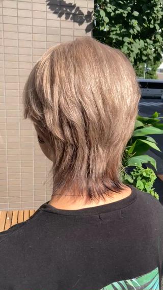 ショート カラー ヘアアレンジ メンズ 🧶ブリーチカラー TERU🧶のヘアスタイル