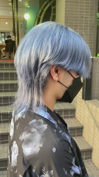 ショート カラー ヘアアレンジ メンズ 🧶ブリーチカラー TERU🧶のヘアスタイル