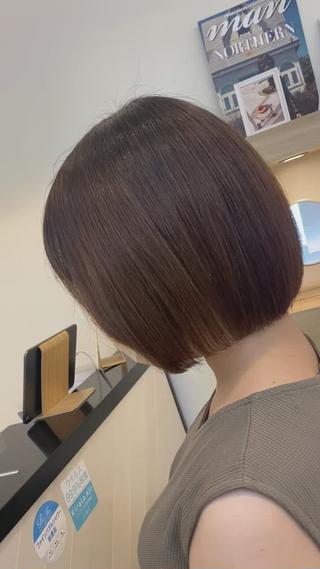 ショート コテ巻き風パーマ✨ かつみのヘアスタイル