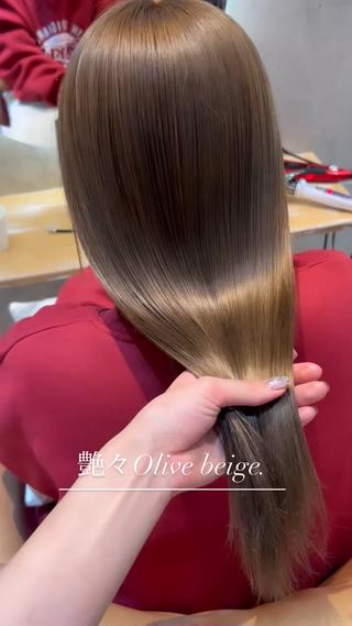 ロング カラー 艶カラー/ボブ /似合わせ/田口愛那のヘアスタイル