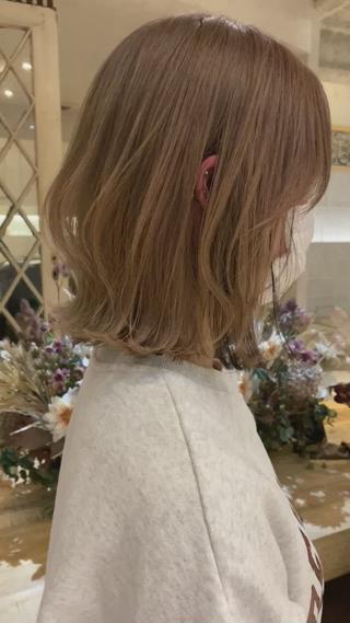 カラー 艶カラー/ボブ /似合わせ/田口愛那のヘアスタイル